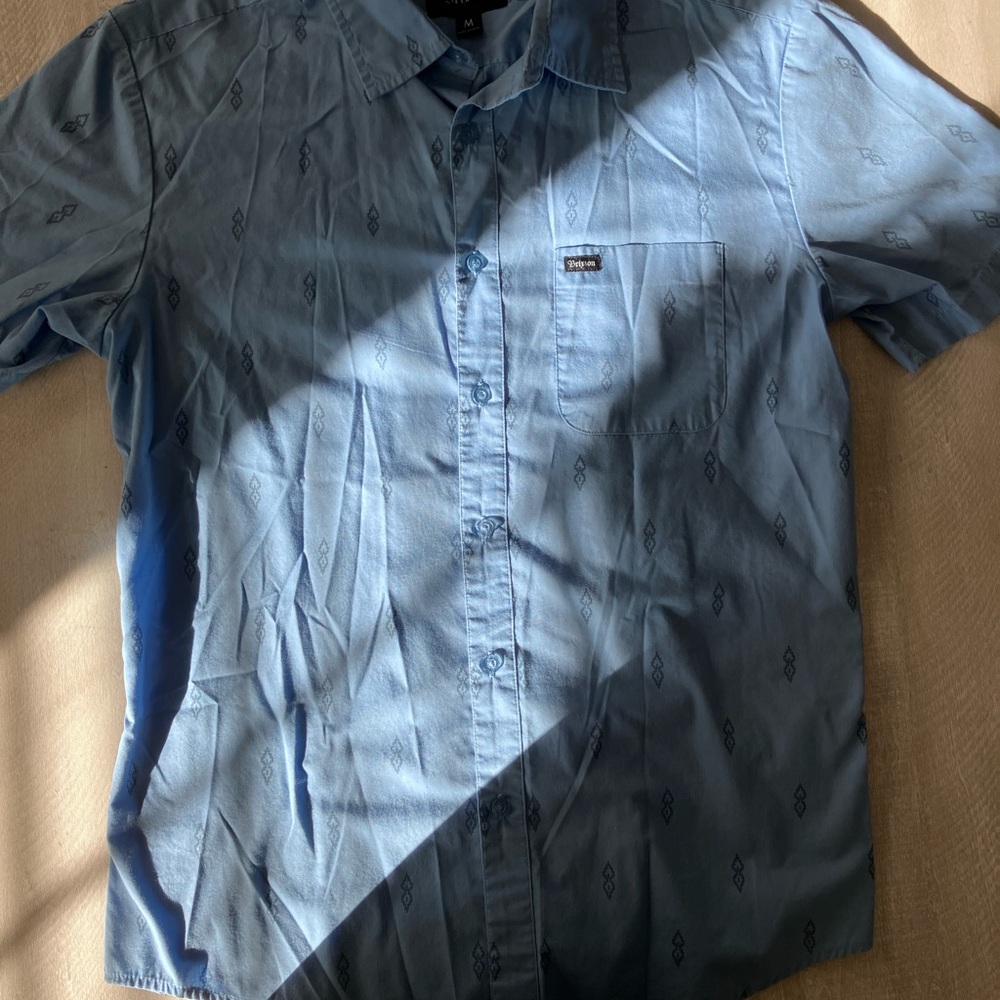 Brixton Light Blue Casual Button Down Shirt